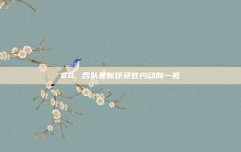 88. 各队最新球员签约动向一览