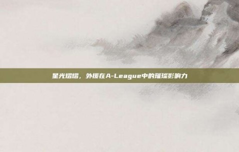 星光熠熠，外援在A-League中的璀璨影响力