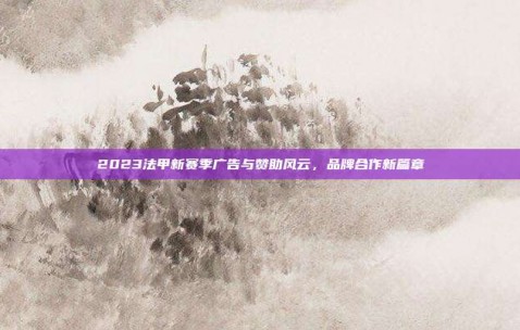 2023法甲新赛季广告与赞助风云，品牌合作新篇章