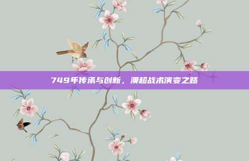 749年传承与创新，澳超战术演变之路