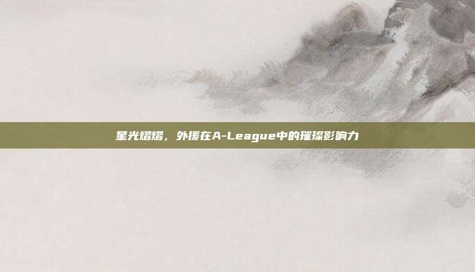 星光熠熠，外援在A-League中的璀璨影响力